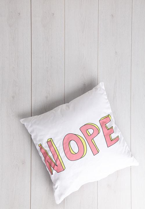 Sixth Floor - Nope printed cushion