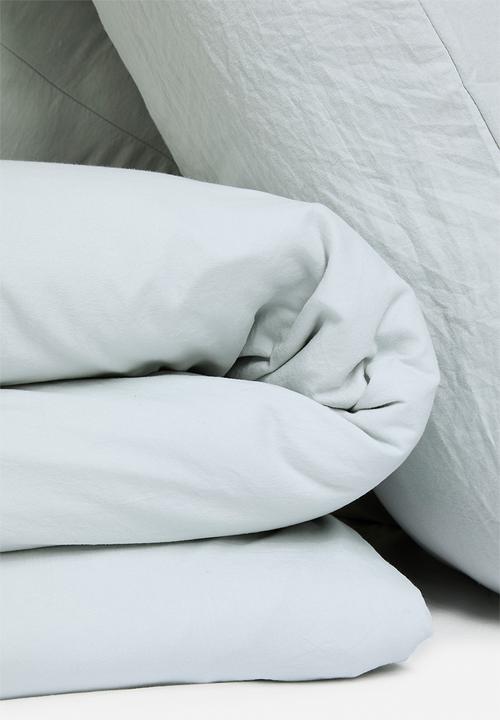 Horrockses - Linen Look Duvet Cover - Grey