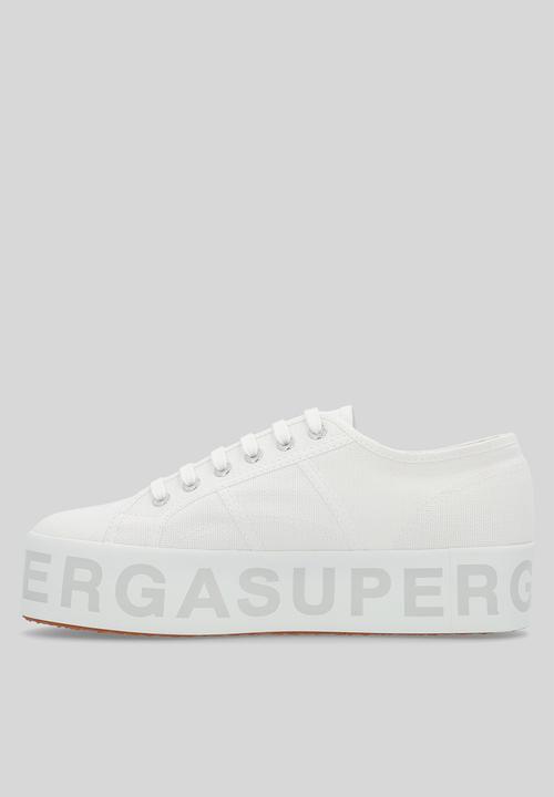 SUPERGA - 2790 Cotl 2790 shiny letters - white grey silver