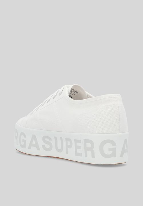 SUPERGA - 2790 Cotl 2790 shiny letters - white grey silver