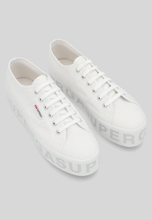 SUPERGA - 2790 Cotl 2790 shiny letters - white grey silver