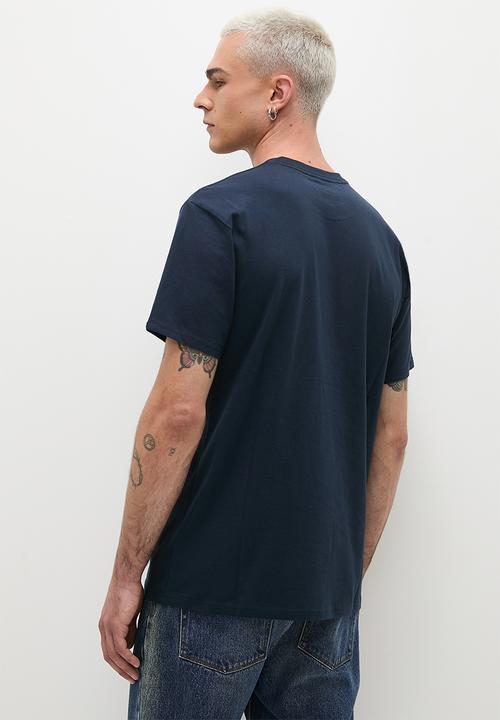 Vans - Mn left chest logo tee - navy & white