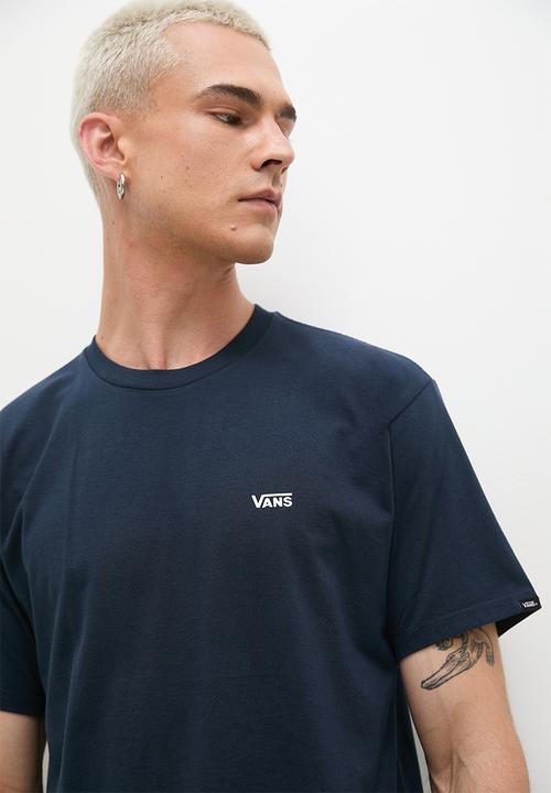 Vans - Mn left chest logo tee - navy & white