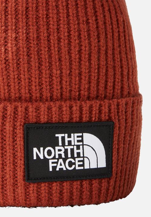 The North Face - Logo Box Pom Beanie - Brandy Brown