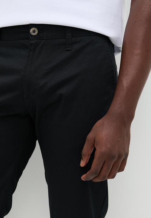POLO - Milan milan straight leg chino - black