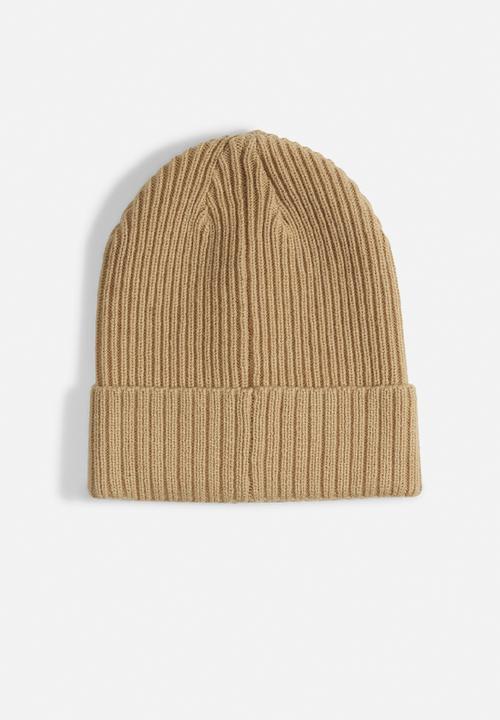 PUMA - Ribbed classic cuff beanie - prairie tan