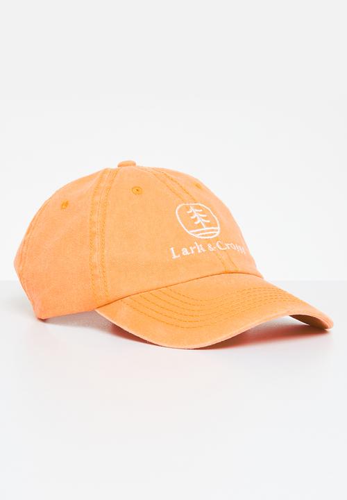 Lark & Crosse - Earl peak cap - orange