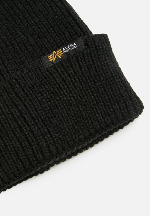 Alpha Industries - Ai fisherman beanie - black