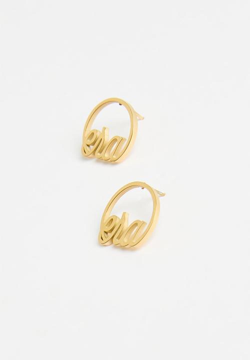 ERA by DJ Zinhle - Era Logo Studs - Gold