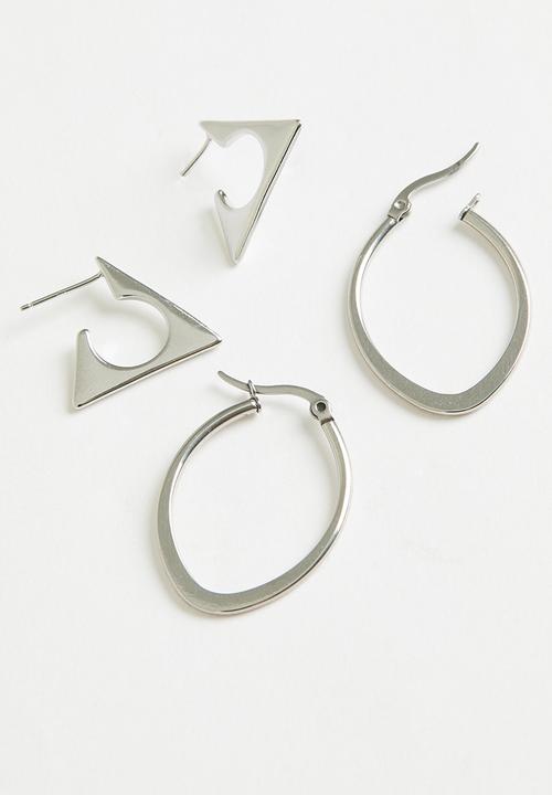 Superbalist - Raven earring pack - silver