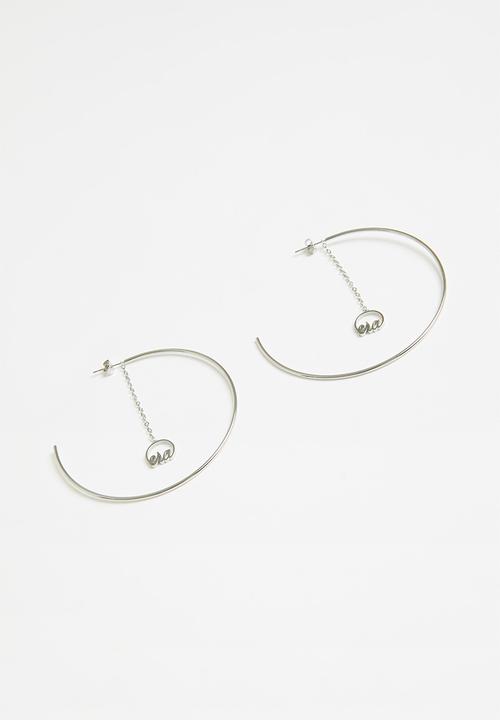 ERA by DJ Zinhle - Drop Hoops - Silver