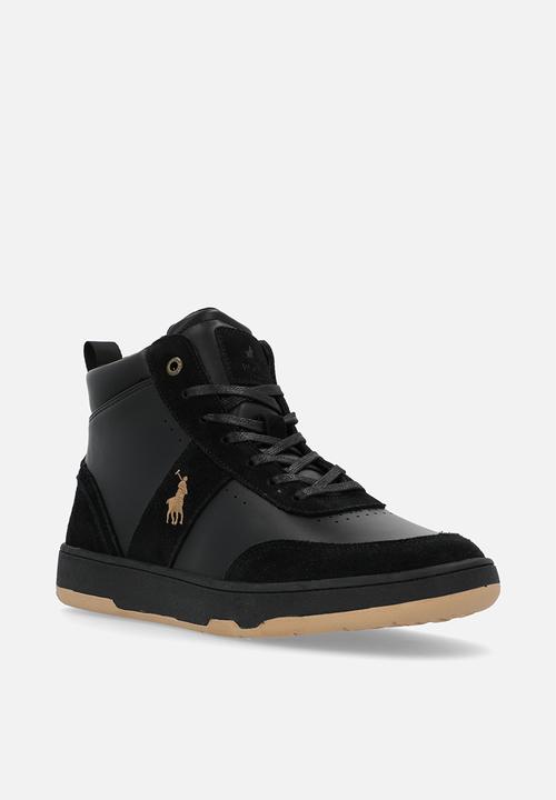 POLO - Colour block high top sneaker - black