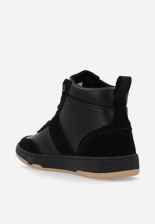 POLO - Colour block high top sneaker - black
