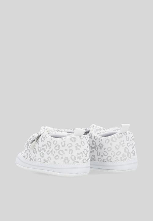 Pop Candy - Bowknot slip on sneakers - grey & white
