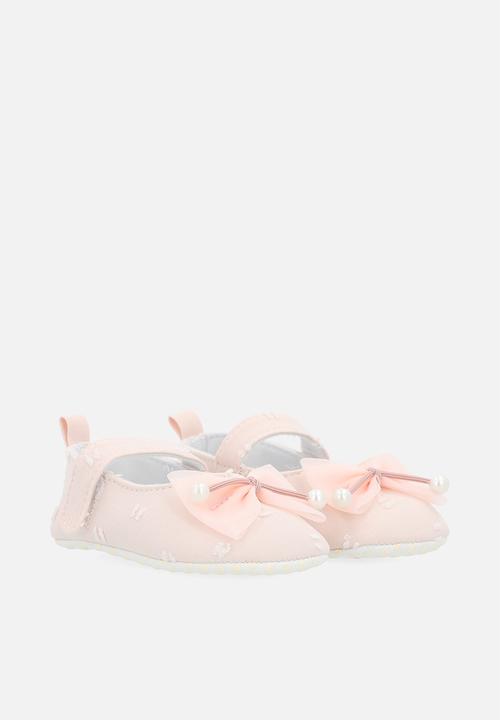Pop Candy - Bowknot pearl pumps - pink