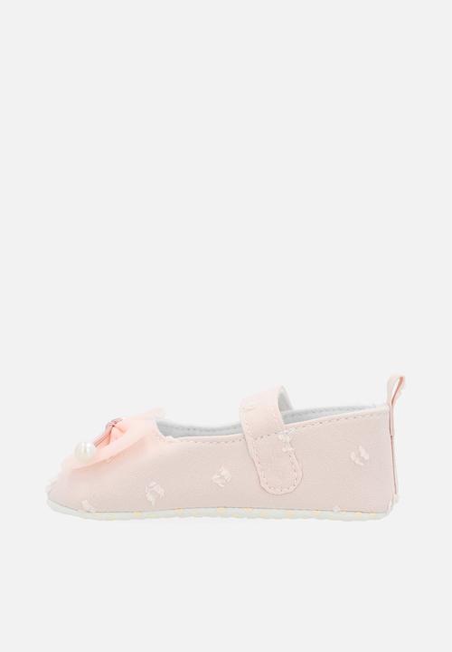 Pop Candy - Bowknot pearl pumps - pink