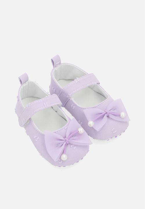 Pop Candy - Bowknot pearl pumps - lilac