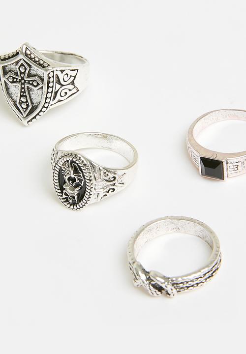 Superbalist - Banks ring set  - silver