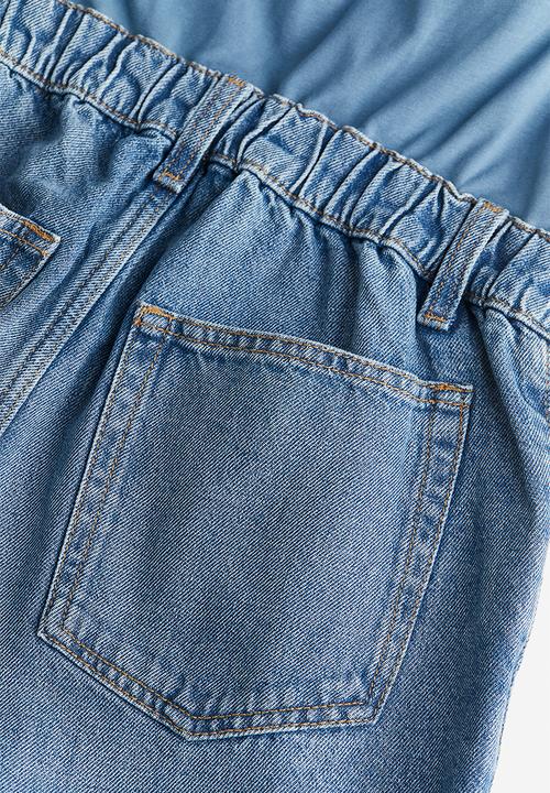 H&M - Mama mom loose ankle jeans - blue