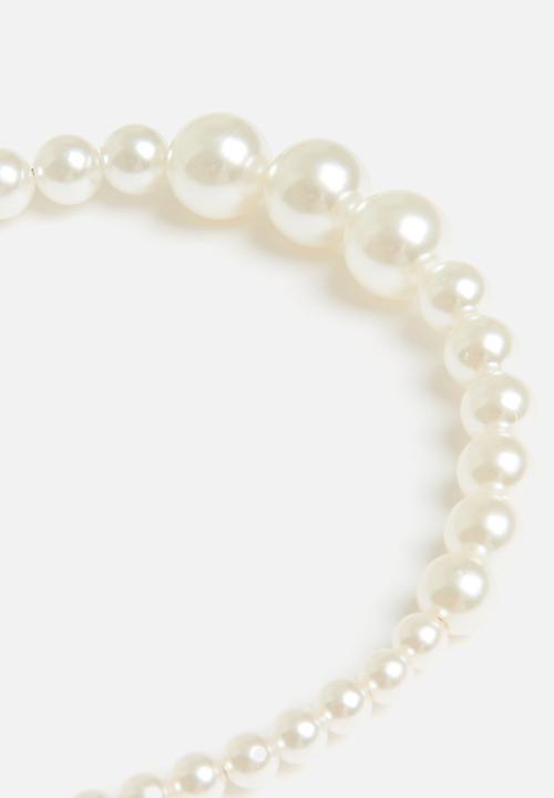 Superbalist - Sunny fauz pearl headband - cream