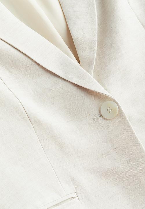 H&M - Single-breasted blazer - beige
