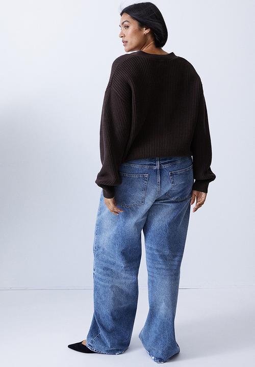 H&M - Rib-knit cardigan - brown