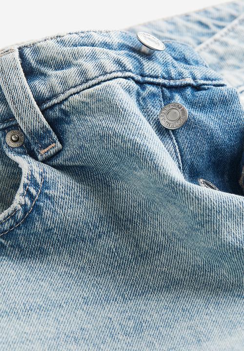 H&M - Curvy fit baggy low jeans - blue