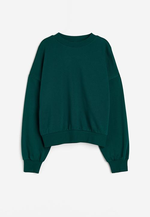 H&M - Oversized sweatshirt - dark green