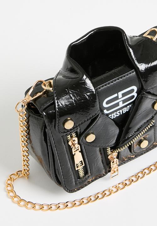SISSY BOY - Jacket bag - snake - black 