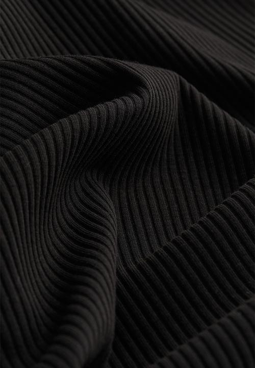 H&M - Mama ribbed bodycon dress - black