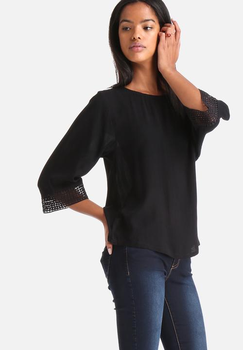 Jacqueline de Yong - Regard 3/4 Lace Top