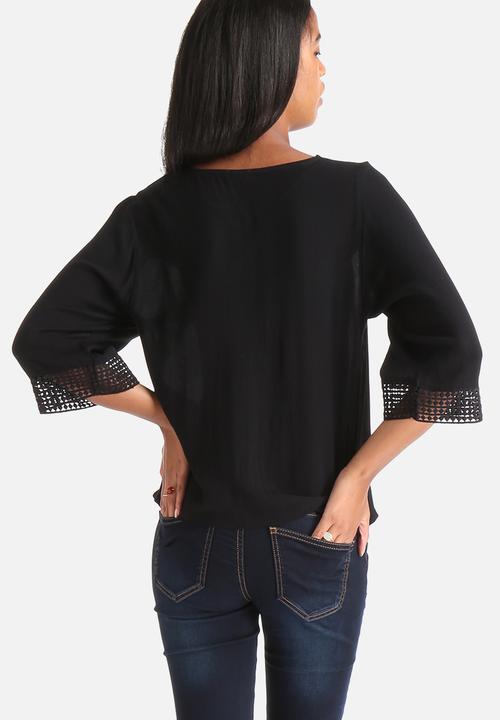 Jacqueline de Yong - Regard 3/4 Lace Top