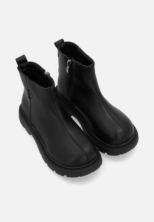 Pop Candy - Zip fastening ankle boot - black