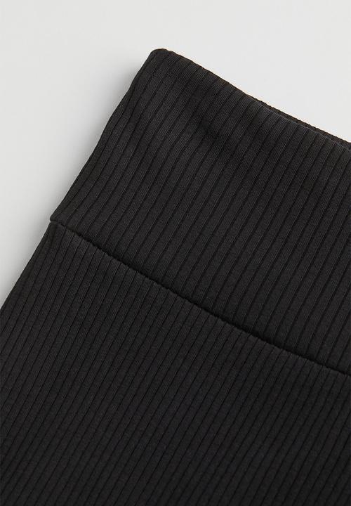 H&M - High-waisted leggings - black