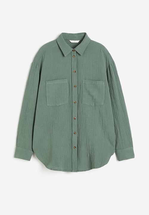 H&M - Cotton shirt - green