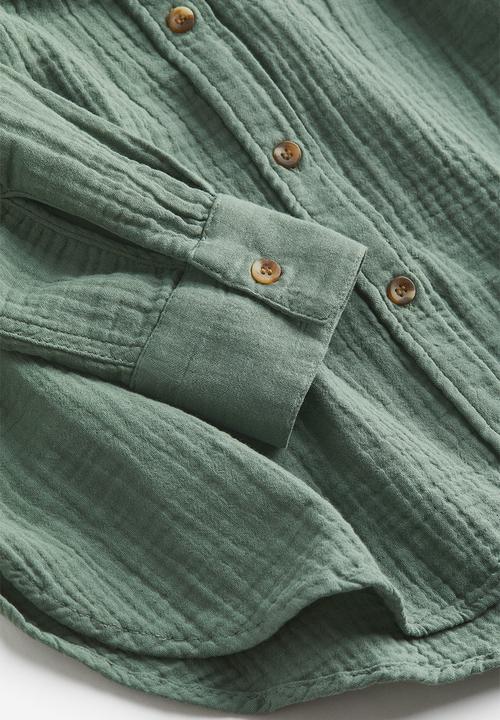 H&M - Cotton shirt - green
