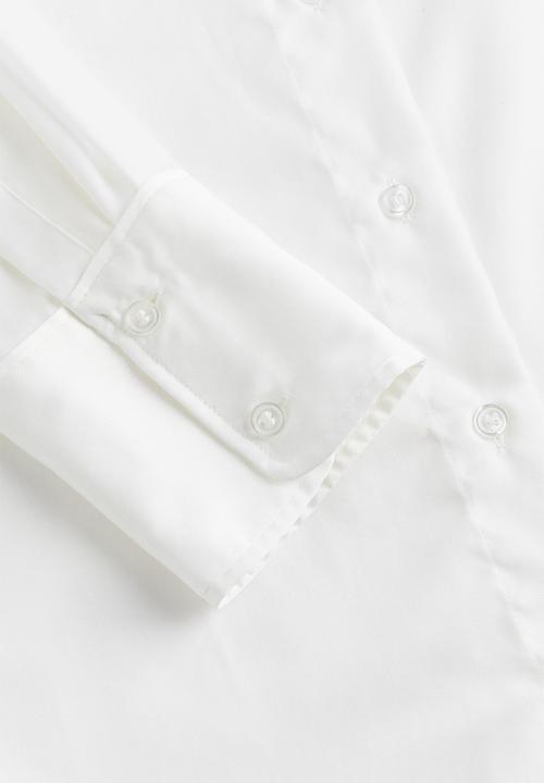 H&M - Satin shirt - white