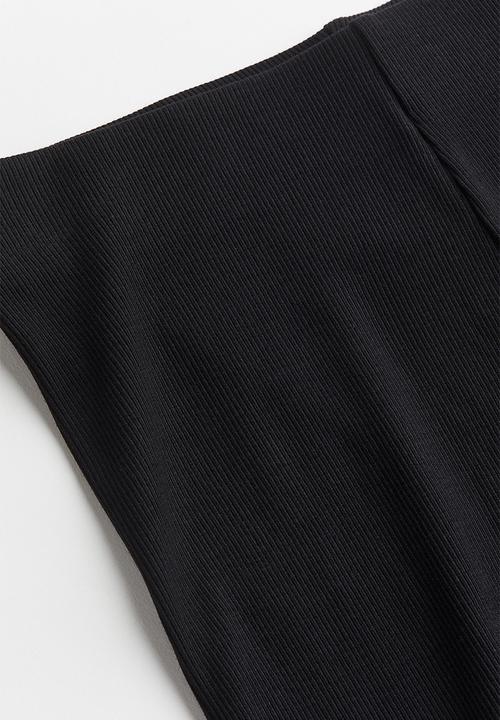 H&M - Ribbed leggings - black