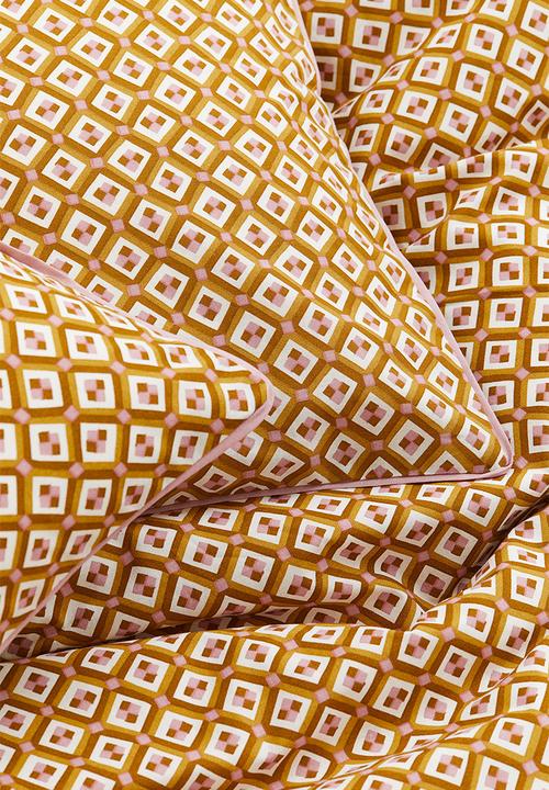 H&M - Cotton double/king size duvet cover set - yellow
