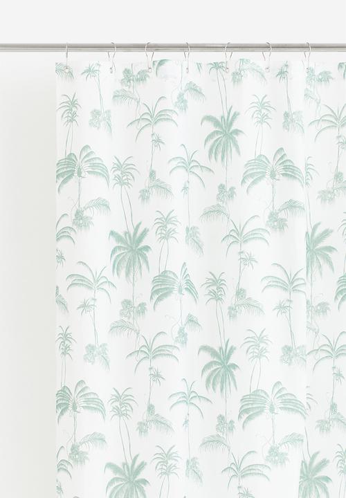 H&M - Printed shower curtain - green
