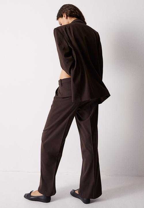 H&M - Double-breasted blazer - brown