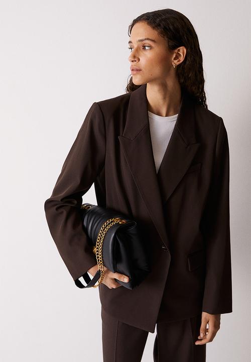 H&M - Double-breasted blazer - brown