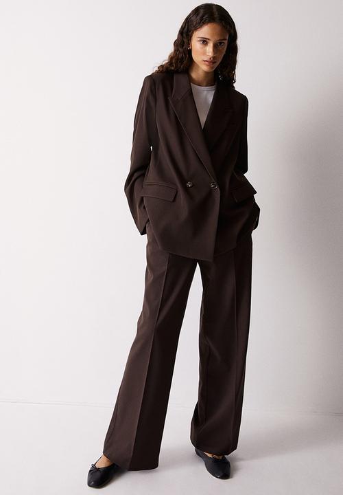 H&M - Double-breasted blazer - brown