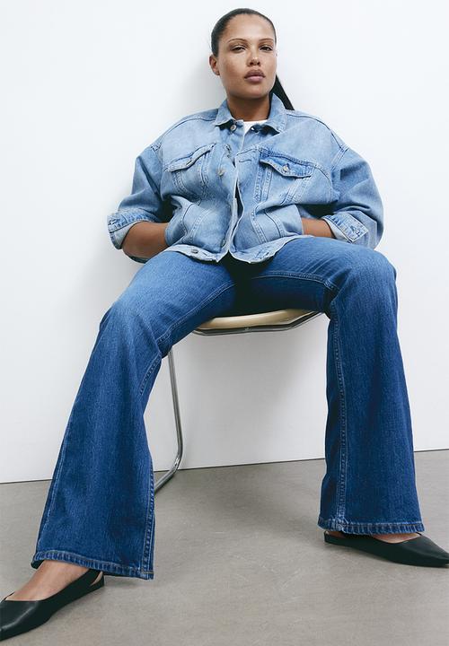 H&M - Bootcut high jeans - denim blue 
