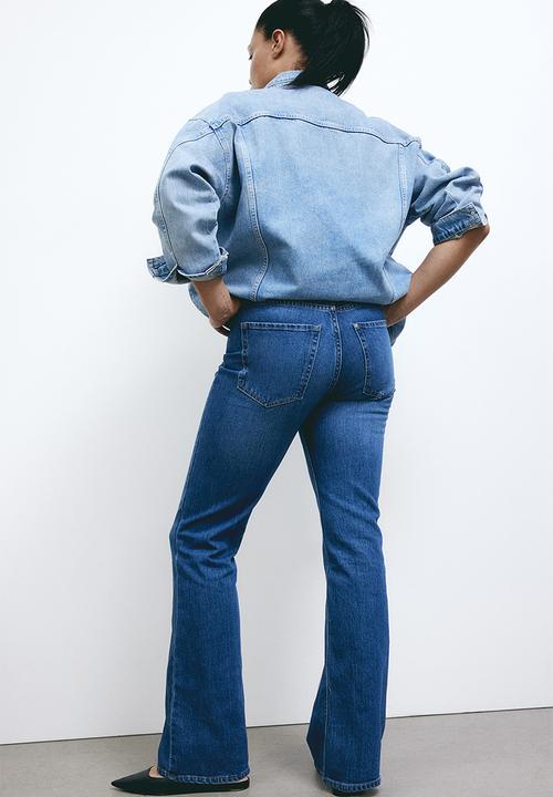 H&M - Bootcut high jeans - denim blue 