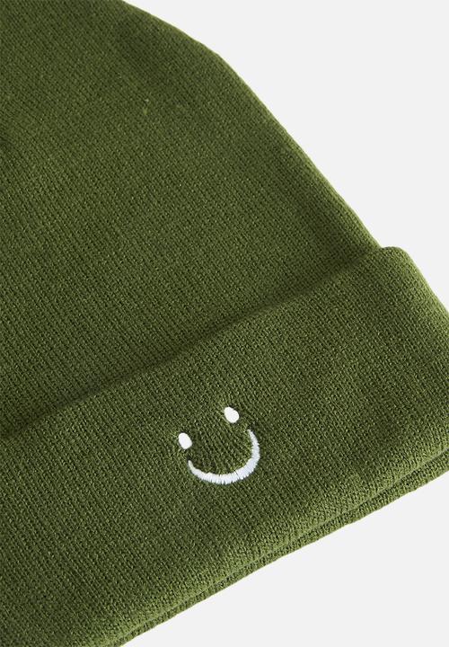 Pop Candy - Smiley print beanie - green