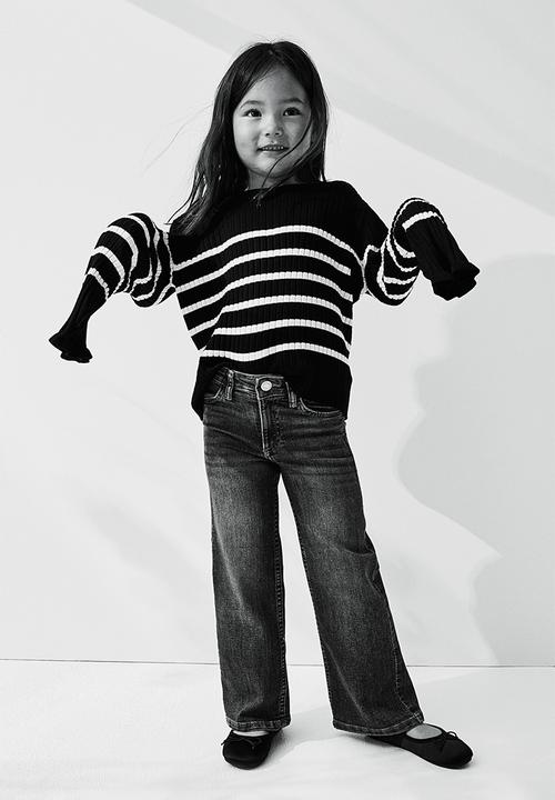 H&M - Rib-knit jumper - black multi
