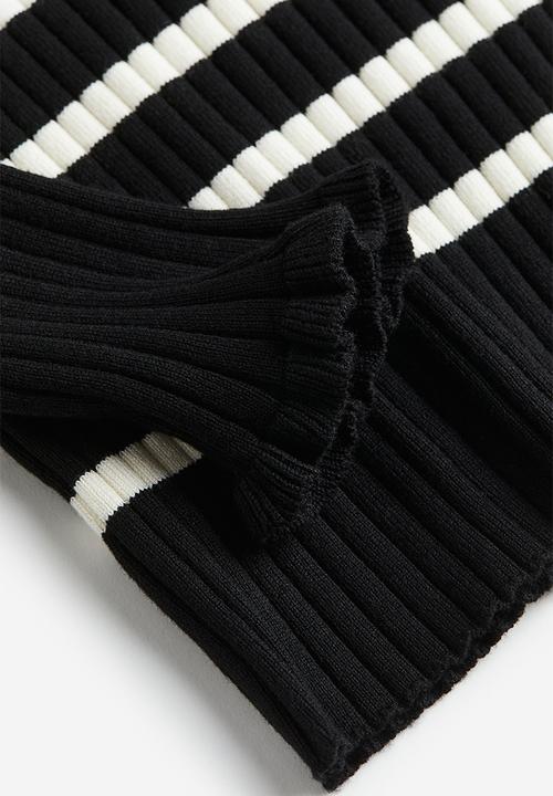 H&M - Rib-knit jumper - black multi