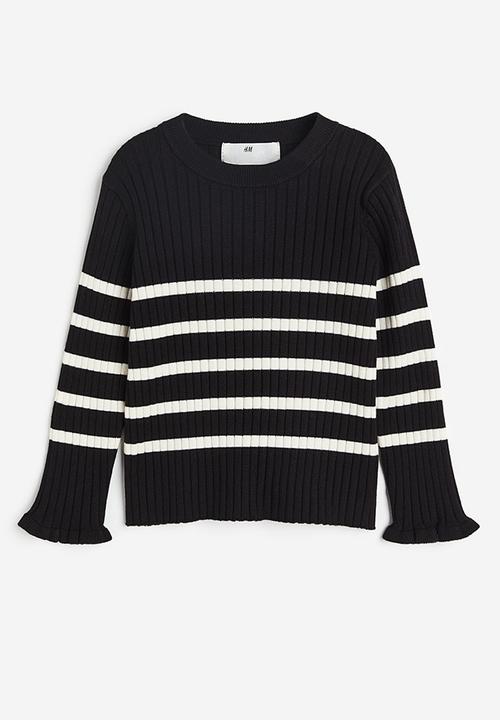 H&M - Rib-knit jumper - black multi