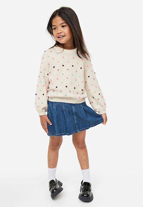 H&M - Textured-knit jumper - multi white
